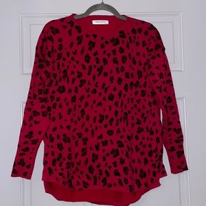 Women’s animal print sweater